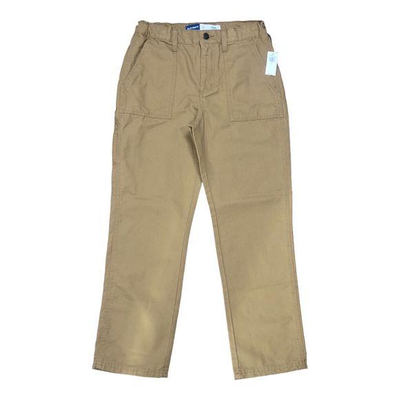 Old Navy Boy's Plus Loose Tapered Canvas Utility Pants Brown Size 10 NWT - Picture 2 of 12